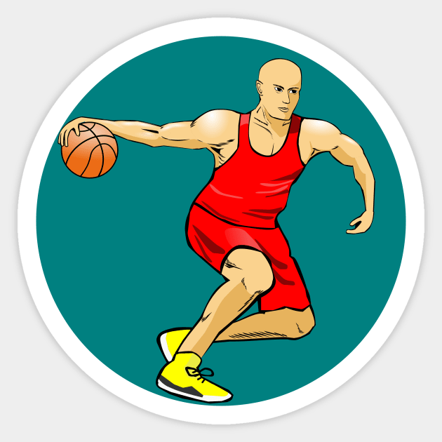 Baskeball player Sticker by denip